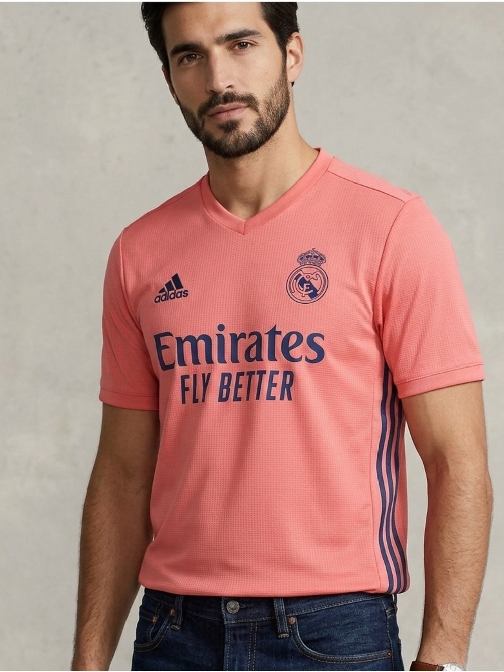 NWT ADIDAS EMIRATES FLY BETTER LA LIGA MADRID PINK